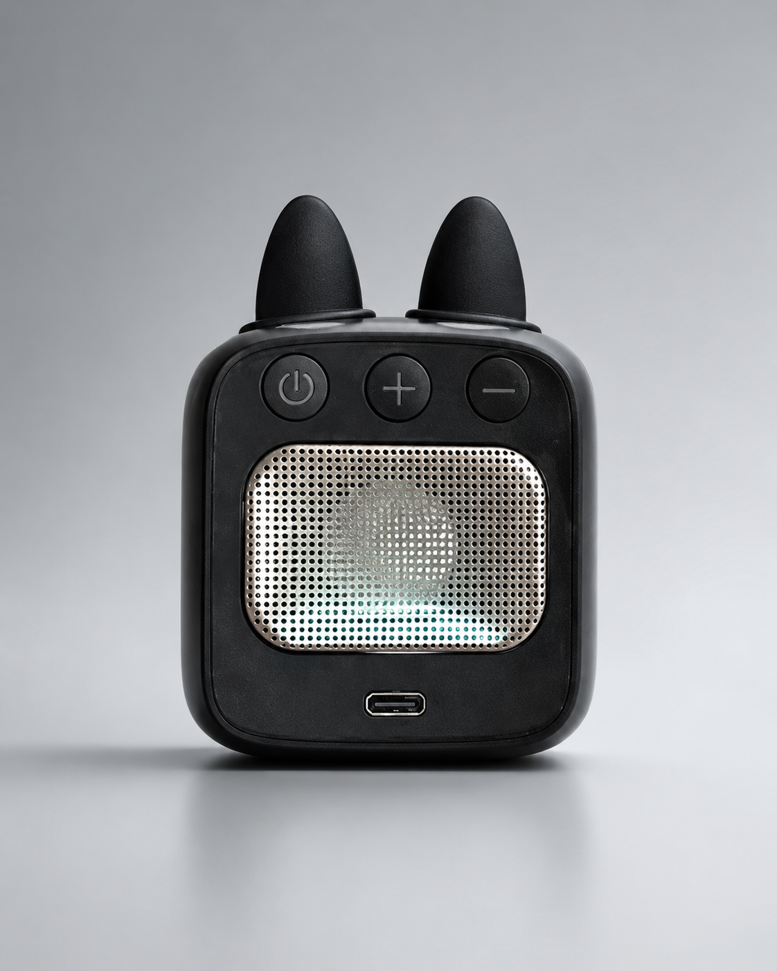 lulumili compact smart speaker with time and weather display and alarm clock functionality.