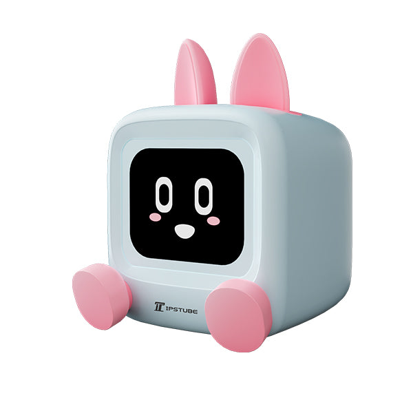 MILITV desktop clock alarm clock smart pet robot ornaments 2025 new mini creative electronic calendar cute little rabbit ornaments gift