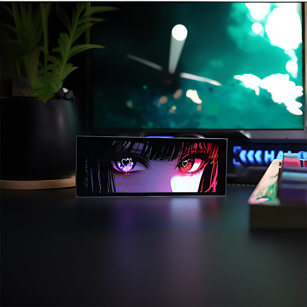 Quantum clock desktop decoration ornaments computer desk e-sports room decoration weather calendar advanced practical gift DIY screen effect