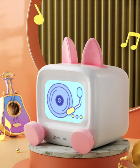 MILITV desktop clock alarm clock smart pet robot ornaments 2025 new mini creative electronic calendar cute little rabbit ornaments gift