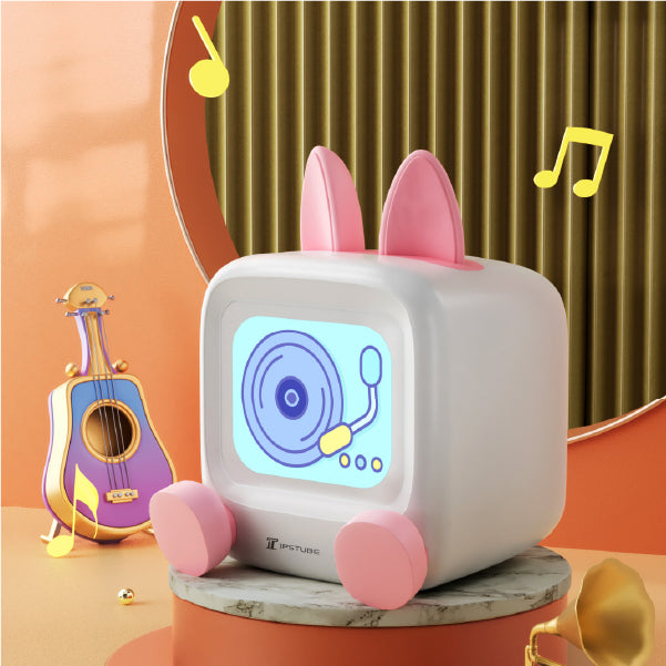 MILITV desktop clock alarm clock smart pet robot ornaments 2025 new mini creative electronic calendar cute little rabbit ornaments gift