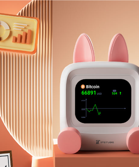 MILITV desktop clock alarm clock smart pet robot ornaments 2025 new mini creative electronic calendar cute little rabbit ornaments gift