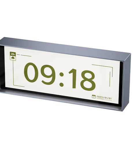 Quantum clock desktop decoration ornaments computer desk e-sports room decoration weather calendar advanced practical gift DIY screen effect