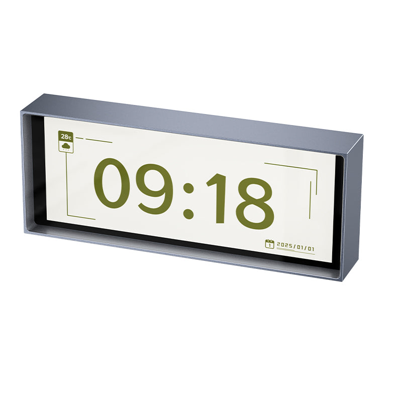 Quantum clock desktop decoration ornaments computer desk e-sports room decoration weather calendar advanced practical gift DIY screen effect