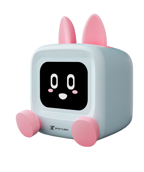 MILITV desktop clock alarm clock smart pet robot ornaments 2025 new mini creative electronic calendar cute little rabbit ornaments gift