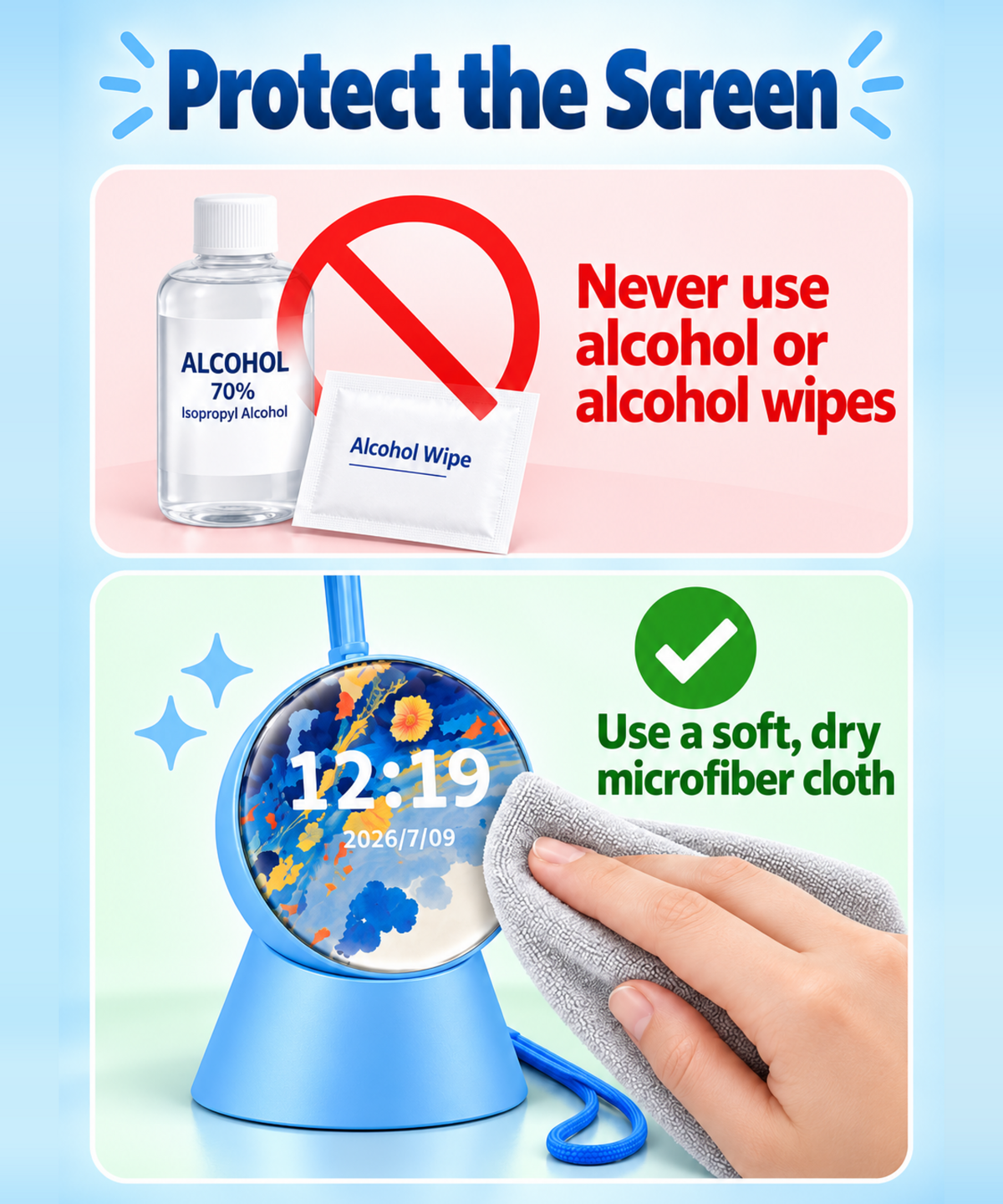 IPSTube H406 Mini Crystal Ball - Screen Care