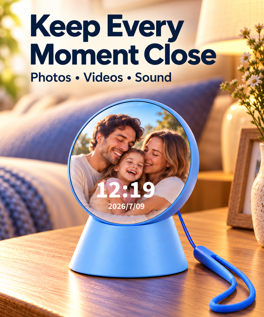 IPSTube H406 Mini Crystal Ball – photos, videos and sound in a warm bedside setting
